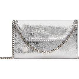 Stella McCartney Stella McCartney Silver Falabella Wallet On Chain Bag
