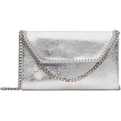 Stella McCartney Stella McCartney Silver Falabella Wallet On Chain Bag