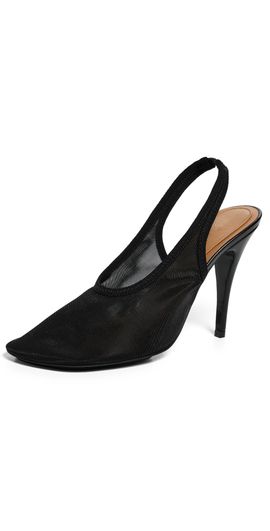 Stella McCartney Stella McCartney Slingback Stretch Mesh Pumps Black