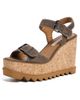 Stella McCartney Stella McCartney Sneakelyse Alter Suede Buckle Sandals 120 dark taupe - 1