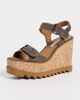 Stella McCartney Stella McCartney Sneakelyse Alter Suede Buckle Sandals 120 dark taupe - 2