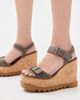 Stella McCartney Stella McCartney Sneakelyse Alter Suede Buckle Sandals 120 dark taupe - 3