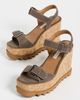 Stella McCartney Stella McCartney Sneakelyse Alter Suede Buckle Sandals 120 dark taupe - 5