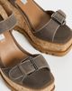 Stella McCartney Stella McCartney Sneakelyse Alter Suede Buckle Sandals 120 dark taupe - 6