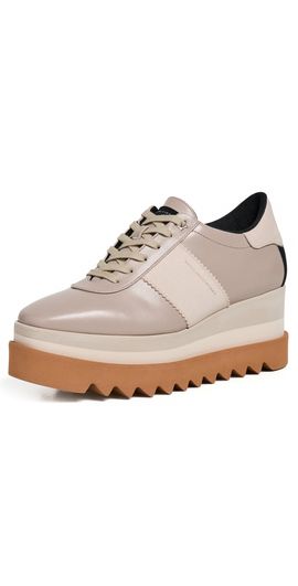Stella McCartney Stella McCartney Sneakelyse Grainy Eco Alter Mat + Suede W/ Micro Outsole Moss