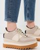 Stella McCartney Stella McCartney Sneakelyse Grainy Eco Alter Mat + Suede W/ Micro Outsole Moss - 3