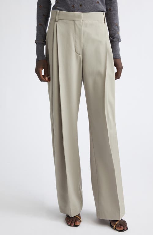 Stella McCartney Stella McCartney Straight Leg Pleated Wool Pants
