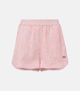 Stella McCartney Stella McCartney Pinstriped silk shorts