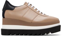 Stella McCartney Stella McCartney Taupe Sneak-Elyse Platform Sneakers