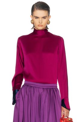 Stella McCartney Stella McCartney Tie Back Satin Top