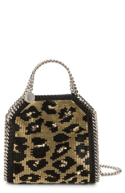 Stella McCartney Stella McCartney Tiny Falabella Beaded Leopard Spot Evening Bag