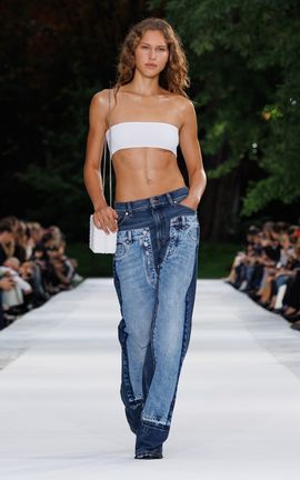 Stella McCartney Stella McCartney TwoTone Straight Leg Jeans