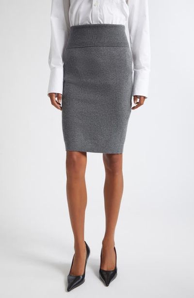 Stella McCartney Stella McCartney Virgin Wool Knit Pencil Skirt