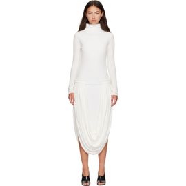 Stella McCartney Stella McCartney White Draping Midi Dress
