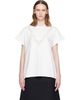 Stella McCartney Stella McCartney White Lace Mix Washed Jersey Cotton T-shirt - 1