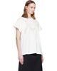 Stella McCartney Stella McCartney White Lace Mix Washed Jersey Cotton T-shirt - 2