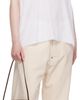Stella McCartney Stella McCartney White Lace Slip Jersey T-shirt - 4