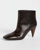 Stella McCartney Stella McCartney Wide Cone Heel Booties Coffee - 2