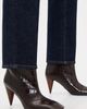 Stella McCartney Stella McCartney Wide Cone Heel Booties Coffee - 3