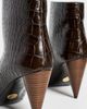 Stella McCartney Stella McCartney Wide Cone Heel Booties Coffee - 4