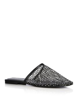 Stella Mccartney Stella McCartney Women's Crystal Mesh Slide Sandals