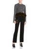Stella Mccartney Stella McCartney Wool Blend Faux Fur Trim Sweater - 2