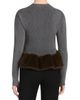 Stella Mccartney Stella McCartney Wool Blend Faux Fur Trim Sweater - 3