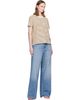 Stella McCartney Stella McCartney Yellow & Brown Fancy Stripe Crest Embroidery T-shirt - 4