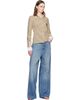 Stella McCartney Stella McCartney Yellow Fancy Stripe Crest Polo Shirt - 4