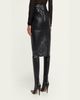 Stella McCartney Vegan Leather Gathered Midi Pencil Skirt - 3