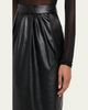 Stella McCartney Vegan Leather Gathered Midi Pencil Skirt - 5