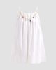 Stella McCartney Women's Bead-Embellished Cotton Crépon Mini Dress - 1