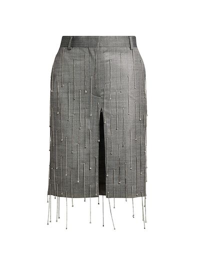 Stella McCartney Women's Beaded Pinstripe Skirt