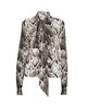 Stella McCartney Women's Cloud Leopard Pussy Bow Blouse - 7