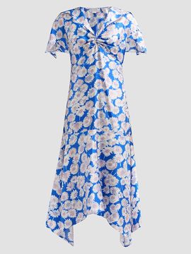 Stella McCartney Women's Daisy Print Silk Midi Dress