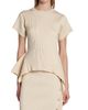 Stella McCartney Women's Draped Rib-Knit Cotton T-Shirt - 3