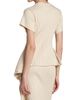 Stella McCartney Women's Draped Rib-Knit Cotton T-Shirt - 5