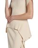 Stella McCartney Women's Draped Rib-Knit Cotton T-Shirt - 6