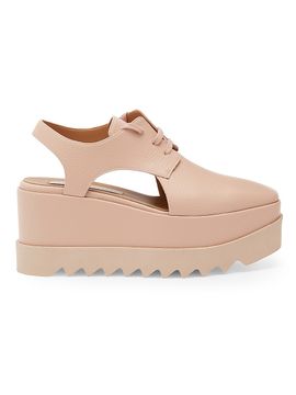 Stella McCartney Women's Elyse 75MM Cut-Out Platform Derby Shoes
