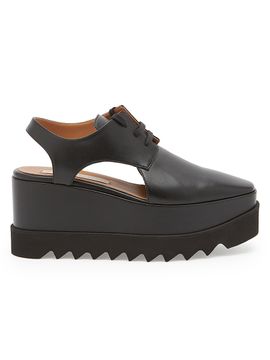 Stella McCartney Women's Elyse 75MM Cut-Out Platform Derbys