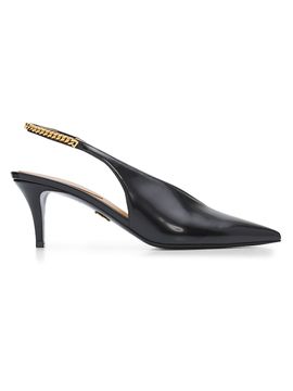 Stella McCartney Women's Falabella 65MM Chain-Detail Slingback Pumps