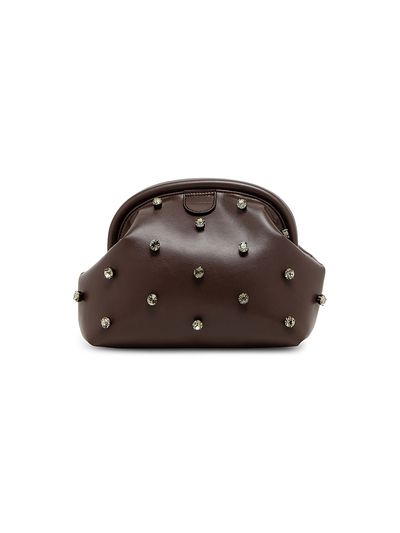 Stella McCartney Women's Falabella Crystal-Studded Clutch