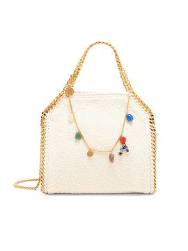 Stella McCartney Women's Falabella Mini Charm-Embellished Top Handle Bag