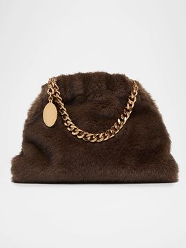 Stella McCartney Women's Falabella Soft Faux-Fur Chain Clutch