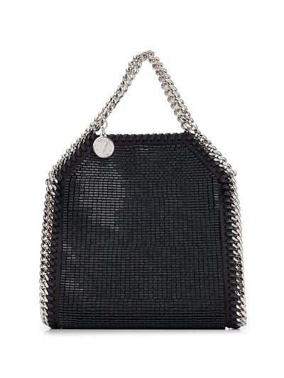 Stella McCartney Women's Falabella Tiny Beaded Satin Top Handle Bag