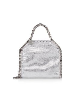 Stella McCartney Women's Falabella Tiny Metallic Top Handle Bag