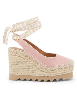 Stella McCartney Women's Gaia 110MM Espadrille Wedge Slingback Pumps