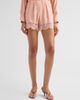 Stella McCartney Women's Lace-Trim Silk Shorts - 4
