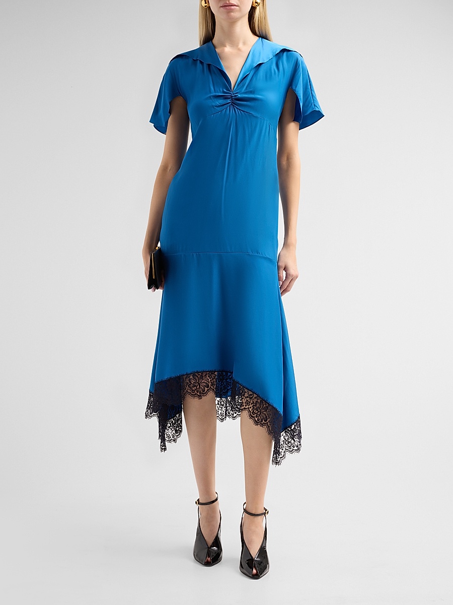 aidan mattox off the shoulder lace dress Aidan Mattox MD1E20345 - Long Column Dress main image 1