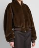 Stella McCartney Women's Plush Faux-Fur Bomber Jacket - 4